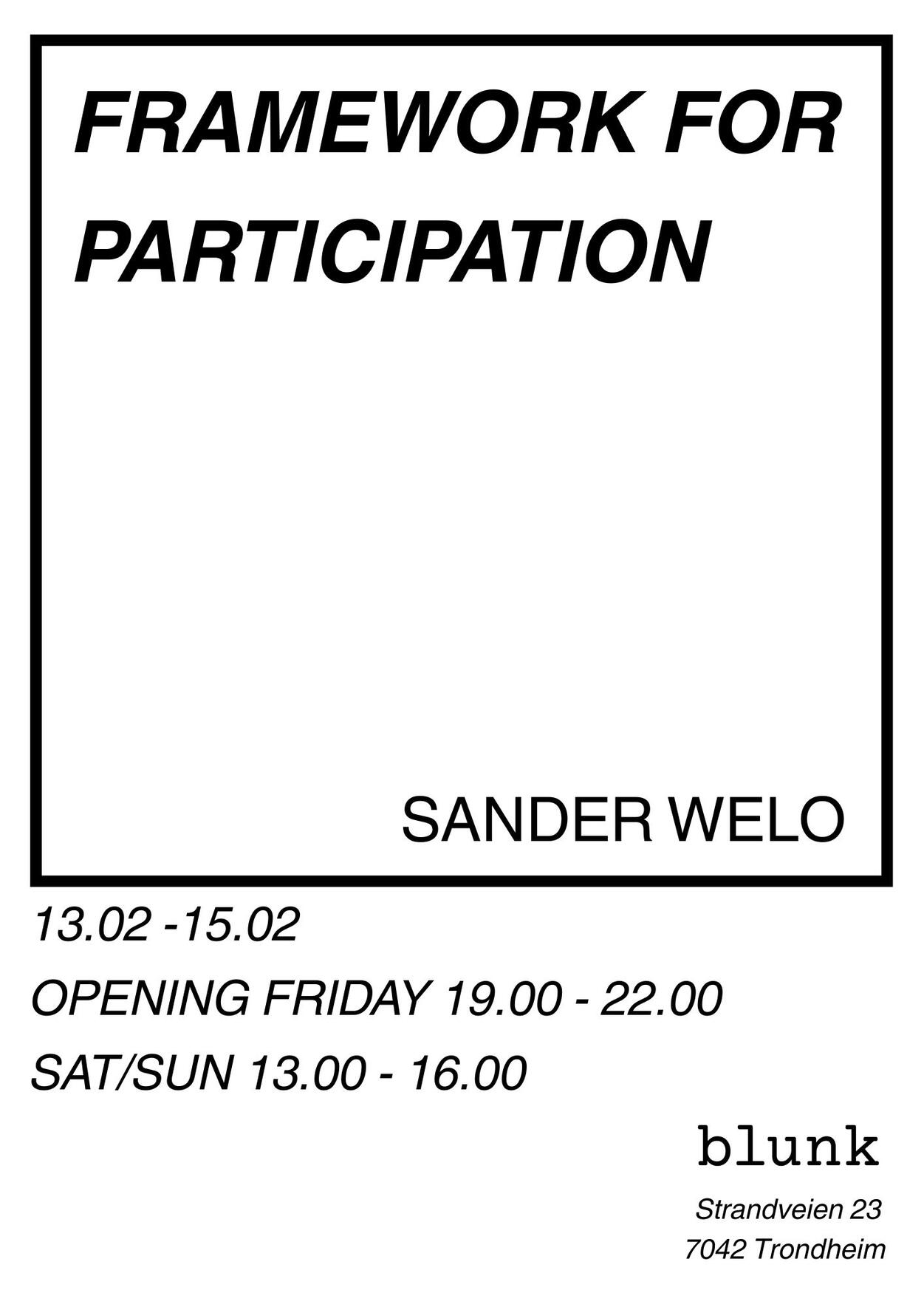 Framework For Participation Framework For Participation